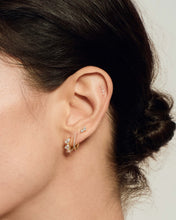 Load image into Gallery viewer, OLA | Single Diamond Pavé Huggie by Aurelie Gi — detail view