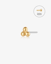 Load image into Gallery viewer, ARIA | Trio Dots Threadless Flatback Earring by Aurelie Gi
