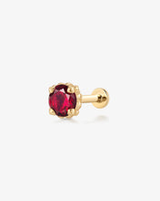 Load image into Gallery viewer, CHARLI | Lab Grown Ruby Threaded Flatback by Aurelie Gi