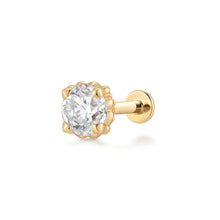 Load image into Gallery viewer, REMY | Lab Grown Diamond Accented Threaded Flatback by Aurelie Gi — alternate angle