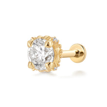 Load image into Gallery viewer, REMY | Lab Grown Diamond Accented Threaded Flatback by Aurelie Gi — alternate angle