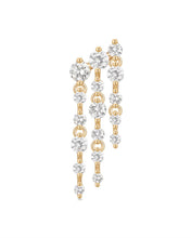 Load image into Gallery viewer, OSUPA | 3-Row Dangling Lab Grown Diamonds Threaded Flatback by Aurelie Gi — alternate angle