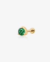 Load image into Gallery viewer, VERDE | Lab Grown Emerald Threaded with Flatback by Aurelie Gi