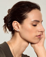 Load image into Gallery viewer, OLA | Single Diamond Pavé Huggie by Aurelie Gi — alternate angle