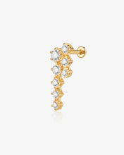 Load image into Gallery viewer, Double Drop Lab-Grown Diamond Flatback Stud by Aurelie Gi