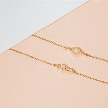 Load image into Gallery viewer, VENUS | Opal and Diamond Necklace by Aurelie Gi — on model