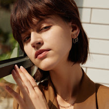 Load image into Gallery viewer, ANASTASIA | Diamond Paper Clip Stackable Ring by Aurelie Gi — alternate angle