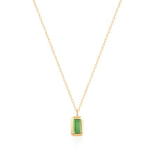 Load image into Gallery viewer, ASPEN | Tsavorite Bezel Necklace by Aurelie Gi — alternate angle
