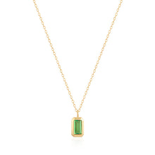 Load image into Gallery viewer, ASPEN | Tsavorite Bezel Necklace