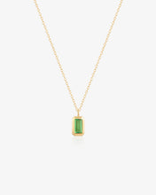 Load image into Gallery viewer, ASPEN | Tsavorite Bezel Necklace by Aurelie Gi