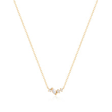 Load image into Gallery viewer, ZEPHYR | Opal and Lab Grown Diamond Necklace by Aurelie Gi — alternate angle