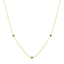 Load image into Gallery viewer, CARINA | Triple Tsavorite Necklace by Aurelie Gi — alternate angle