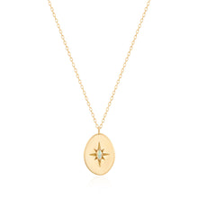 Load image into Gallery viewer, ELARA | Opal Disc Necklace by Aurelie Gi — alternate angle