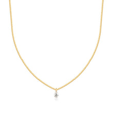 Load image into Gallery viewer, CHASSE | Pear Shape Floating Diamond Necklace
