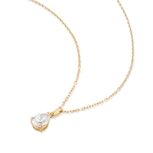 Load image into Gallery viewer, CASELLA | Pear Lab Grown Diamond Solitaire Necklace by Aurelie Gi — alternate angle