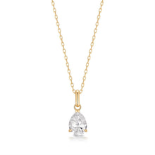 Load image into Gallery viewer, CASELLA | Pear Lab Grown Diamond Solitaire Necklace