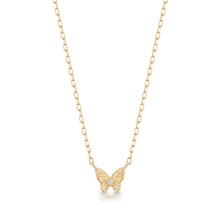 Load image into Gallery viewer, ROSAMEL | Lab Grown Diamond Accent Butterfly Necklace by Aurelie Gi — on model