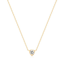 Load image into Gallery viewer, SIENNA | Lab Grown Diamond Solitaire Necklace by Aurelie Gi — alternate angle