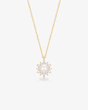 Load image into Gallery viewer, LISETTE | Pearl with Lab Grown Diamond Accent Necklace by Aurelie Gi