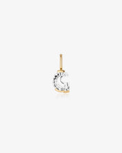 Load image into Gallery viewer, 14K Gold Initial Lab-Grown Diamond Charm by Aurelie Gi — alternate angle