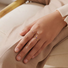 Load image into Gallery viewer, ELVA | Amethyst Solitaire Ring by Aurelie Gi — detail view