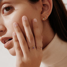 Load image into Gallery viewer, ELENA | Amethyst and Diamond Ring by Aurelie Gi — alternate angle