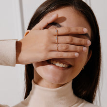Load image into Gallery viewer, JASMINE | Aquamarine and Diamond Ring by Aurelie Gi — on model