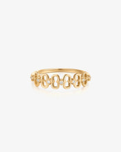 Load image into Gallery viewer, ANASTASIA | Diamond Paper Clip Stackable Ring by Aurelie Gi