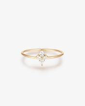 Load image into Gallery viewer, AURORA | Pear and Baguette White Sapphire Ring by Aurelie Gi