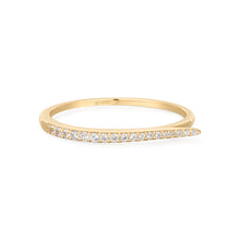 Load image into Gallery viewer, JAGGER | White Sapphire Curved Ring by Aurelie Gi — alternate angle