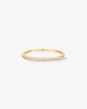 Load image into Gallery viewer, JAGGER | White Sapphire Curved Ring by Aurelie Gi