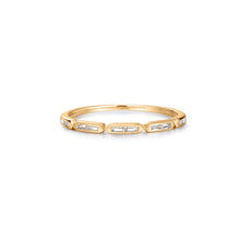 Load image into Gallery viewer, SOFIA | Baguette White Sapphire Band by Aurelie Gi — on model