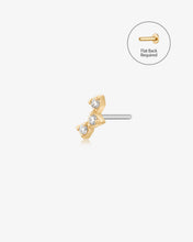 Load image into Gallery viewer, MILA | Lab Grown Diamond Threadless Flatback Earring by Aurelie Gi