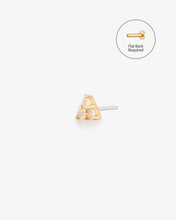 Load image into Gallery viewer, DAHLIA | Tri-Opal Threadless Flatback Earring by Aurelie Gi