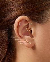 Load image into Gallery viewer, SPHERE | Round Threadless Flatback Earring by Aurelie Gi — detail view