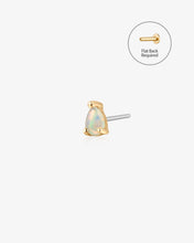 Load image into Gallery viewer, TRISTA | Opal Solitaire Threadless Flatback Earring by Aurelie Gi