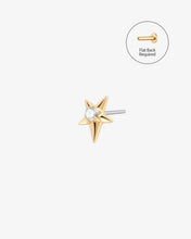 Load image into Gallery viewer, STARLING | Starburst LGD Threadless Flatback Earring by Aurelie Gi