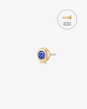 Load image into Gallery viewer, DONATELLA | Lab Grown Sapphire Threadless Flatback Earring by Aurelie Gi
