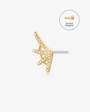 Load image into Gallery viewer, CHARITY | Lab Grown Diamond Web Threadless Flatback Earring by Aurelie Gi