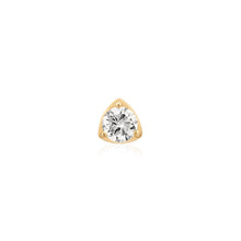 Load image into Gallery viewer, SERAPHINA | Lab Grown Diamond Threadless Flatback Earring by Aurelie Gi — on model