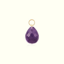 Load image into Gallery viewer, 14K Solid Gold Crystal Charm Necklace for healing by Aurelie Gi — alternate angle