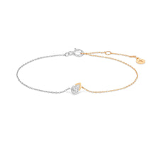Load image into Gallery viewer, SANILIA | Two-Tone Bezel Pear Lab Grown Diamond Bracelet by Aurelie Gi — alternate angle