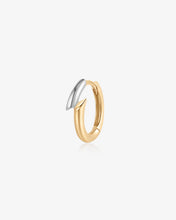 Load image into Gallery viewer, DICARRO | Two-Tone Geometric Huggie Earring by Aurelie Gi