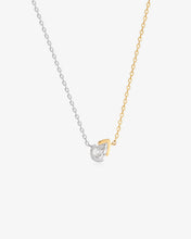 Load image into Gallery viewer, SANILIA | Two-Tone Bezel Pear Lab Grown Diamond Pendant Necklace by Aurelie Gi
