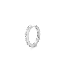 Load image into Gallery viewer, OLA | Single Diamond Pavé Huggie by Aurelie Gi — alternate angle