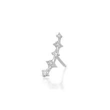 Load image into Gallery viewer, STARLET | Diamond Bar Single Stud by Aurelie Gi — alternate angle