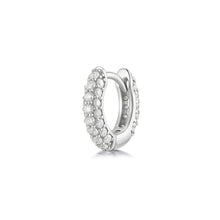 Load image into Gallery viewer, JESSIE | Lab Grown Diamond Multi Row Huggie by Aurelie Gi — alternate angle