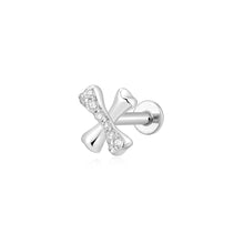 Load image into Gallery viewer, LAVENDER | Lab Grown Diamond X Threaded Flatback by Aurelie Gi — alternate angle
