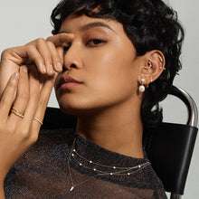 Load image into Gallery viewer, ADDY | Pearl and Lab Grown Diamond Clicker Earring by Aurelie Gi — detail view
