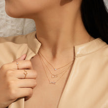 Load image into Gallery viewer, JULIETTE | Interlocked Hearts Necklace by Aurelie Gi — detail view